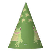 Cute Green Tree Kikker - 18 transparant. Feesthoedjes (Links)