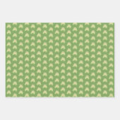 Cute Green Tree Kikker - 3x transp patroon. Inpakpapier Vel (Voorkant 3)