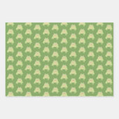 Cute Green Tree Kikker - 3x transp patroon. Inpakpapier Vel (Voorkant 2)