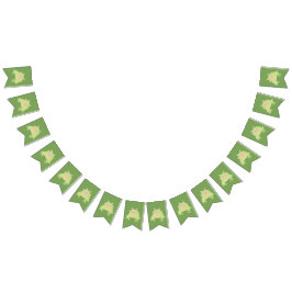 Cute Green Tree Kikker - één afbeelding. Vlaggetjes