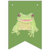 Cute Green Tree Kikker - één afbeelding. Vlaggetjes (Tweede vlag)