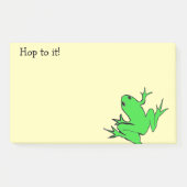 Cute Green Tree Kikker "Hop erin!" Post-it® Notes (Voorkant)