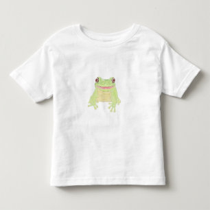 Cute Green Tree Kikker - transparant. Kinder Shirts