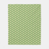 Cute Green Tree Kikker - transparant patroon. Fleece Deken (Voorkant)