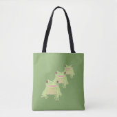 Cute Green Tree Kikker - transparant. Tote Bag (Voorkant)