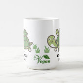 Cute Green Turtles Magische Mok (Midden)