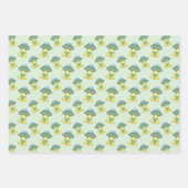 Cute Green UFO Pattern Inpakpapier Vel (Voorkant 3)