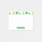 Cute Green Waterverf Oerwoud Dinosaur Pattern Post-it® Notes (Voorkant)