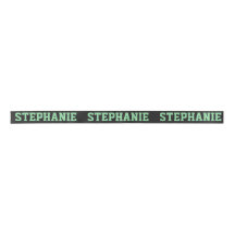 Cute Green & White Custom Name
