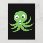 Cute Green Zee Monster Briefkaart (Voorkant)