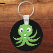 Cute Green Zee Monster Sleutelhanger (Voorkant)