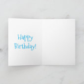 Cute green zee schildpad happy cartoon illustratie kaart (Binnen)