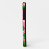 Cute green zee schildpad kerst roze sneeuwvlokken Case-Mate iPhone case (Achterkant/links)