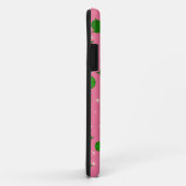 Cute green zee schildpad kerst roze sneeuwvlokken Case-Mate iPhone case (Achterkant/rechts)