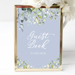 Cute Greenery Eucalyptus Guest Book Sign Poster<br><div class="desc">Cute Greenery Eucalyptus Guest Book Sign</div>