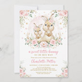 Cute Greenery Rabbit Easter Bunny Birthday I Kaart (Voorkant)