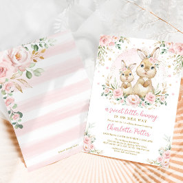 Cute Greenery Rabbit Easter Bunny Birthday I Kaart