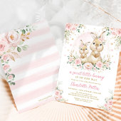 Cute Greenery Rabbit Easter Bunny Birthday I Kaart