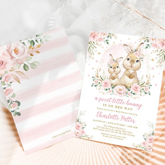 Cute Greenery Rabbit Easter Bunny Birthday I Kaart