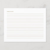 Cute Greenery Vrijgezellenfeest Recipe Kaarten (Achterkant)