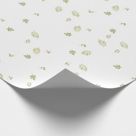 Cute Greenery Waterverf Planten Baby shower Cadeaupapier