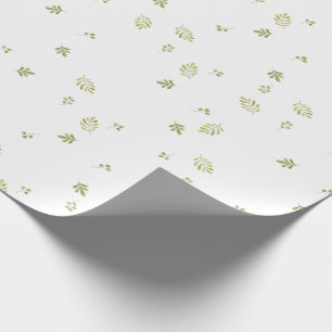 Cute Greenery Waterverf Planten Baby shower Cadeaupapier