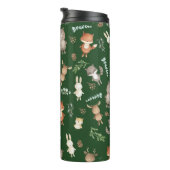 Cute Greenery Woodland Animals Forest Friends Kind Thermosbeker (Geroteerd rechts)