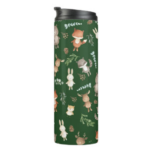 Cute Greenery Woodland Animals Forest Friends Kind Thermosbeker