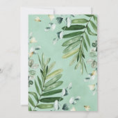 Cute Greenery Woodland Baby Animals Dank je wel (Achterkant)