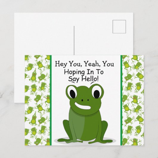 Cute Greeting Briefkaart (Voorkant / Achterkant)