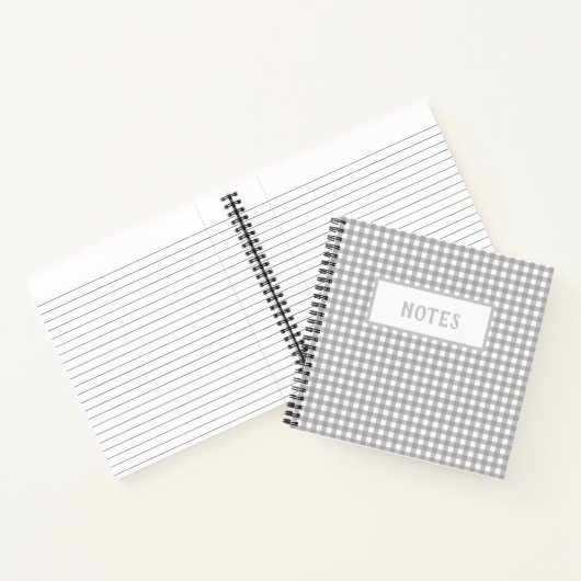 Cute Grey and White Play Day Notitieboek (Binnen)