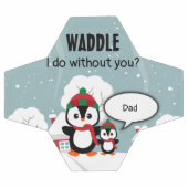 Cute Grey Baby pinguin in wintersneeuw Voetbal (Enkel)