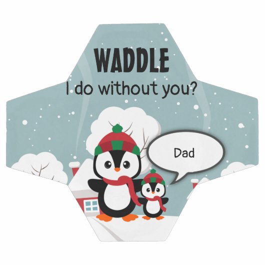 Cute Grey Baby pinguin in wintersneeuw Voetbal (Enkel)