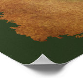 Cute Grey Boerderij Cat Racing Over Green Grass Fo Poster (Hoek)