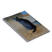 Cute Grey Boerderij Sitting in Ranch Kitchen Notitieboek (Rechterzijde)