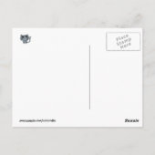 Cute Grey Cat met zwarte ogen Briefkaart (Achterkant)