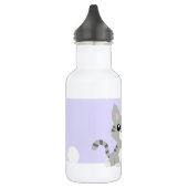 Cute Grey Kat Water Fles (Links)