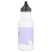 Cute Grey Kat Water Fles (Rechts)