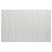 Cute Grey Kawaii Hamster Fabric Stof (Yard (91,4 cm))