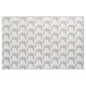 Cute Grey Kawaii Hamster Fabric Stof (Fat Quarter)