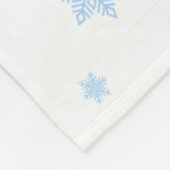 Cute Grey Kittens Pink Bow kerstsnowflakes Fleece Deken (Hoek)