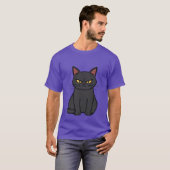 Cute Grey Kitty Love Letter Hearts ✨🐾💕 T-shirt (Voorkant volledig)