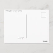 Cute Grey Squirrel - WAT IS ER? Briefkaart (Achterkant)