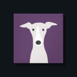 Cute Greyhound (Italiaanse Greyhound) of Whippet D Canvas Afdruk<br><div class="desc">Tekening in grijsstijl van een grijze en witte Greyhound cartoon. Een leuke canvas print voor iedereen die houdt van windhonden, Italiaanse windhonden of Whippets. Bezoek Jenn's Doodle World voor nog meer leuke dierenkunst en dierenliefhebbers illustraties.</div>