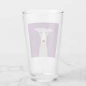 Cute Greyhound (Italiaanse Greyhound) of Whippet D Glas (Achterkant)
