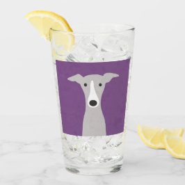 Cute Greyhound (Italiaanse Greyhound) of Whippet D Glas