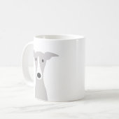 Cute Greyhound (Italiaanse Greyhound) of Whippet D Koffiemok (Voorkant links)