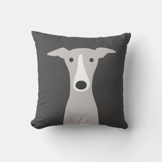 Cute Greyhound (Italiaanse Greyhound) of Whippet D Kussen (Voorkant)
