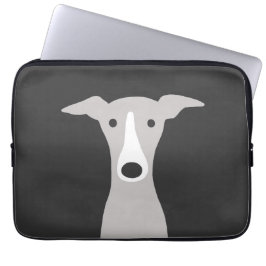 Cute Greyhound (Italiaanse Greyhound) of Whippet D Laptop Sleeve