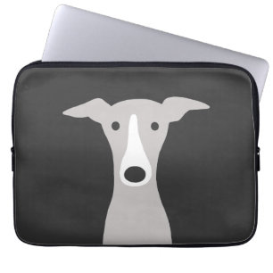 Cute Greyhound (Italiaanse Greyhound) of Whippet D Laptop Sleeve